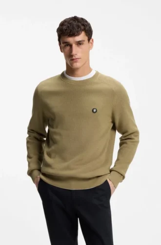 Baumwoll-Pullover mit Double-B-Monogramm