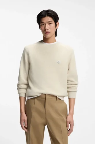 Baumwoll-Pullover mit Double-B-Monogramm