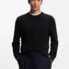 Baumwoll-Pullover mit gestrickter Struktur