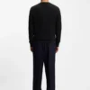 Baumwoll-Pullover mit gestrickter Struktur