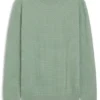 Baumwoll-Pullover mit gestrickter Struktur