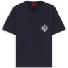 Baumwoll-T-Shirt in lockerer Passform mit Anker-Aufdruck auf der Brusttasche