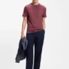 Baumwoll-T-Shirt in Regular-Fit mit modernem Logo