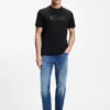Baumwoll-T-Shirt in Regular-Fit mit modernem Logo