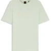 Baumwoll-T-Shirt in Regular-Fit mit modernem Logo