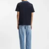 Baumwoll-T-Shirt mit aufgedruckten Streifen