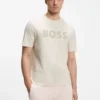 Baumwoll-T-Shirt mit farblich abgestimmtem Logo