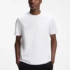 Baumwoll-T-Shirt mit farblich abgestimmtem Logo