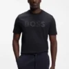 Baumwoll-T-Shirt mit farblich abgestimmtem Logo