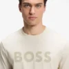 Baumwoll-T-Shirt mit farblich abgestimmtem Logo