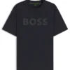 Baumwoll-T-Shirt mit farblich abgestimmtem Logo