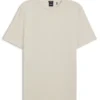 Baumwoll-T-Shirt mit Fischgrätenmuster