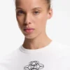 Baumwoll-T-Shirt mit gesticktem Logo