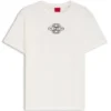 Baumwoll-T-Shirt mit gesticktem Logo
