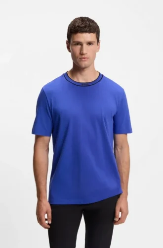 Baumwoll-T-Shirt mit Logo und Rundhalsausschnitt