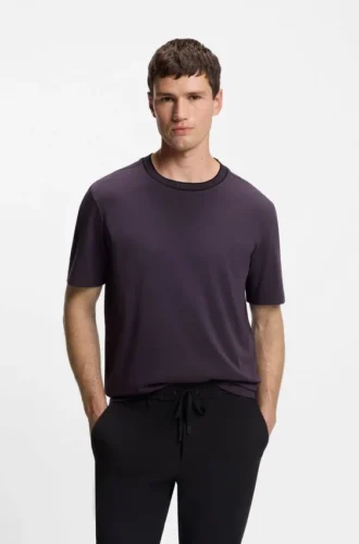 Baumwoll-T-Shirt mit Logo und Rundhalsausschnitt