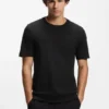 Baumwoll-T-Shirt mit Logo und Rundhalsausschnitt