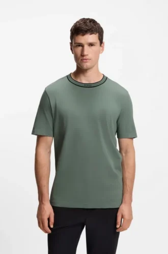 Baumwoll-T-Shirt mit Logo und Rundhalsausschnitt