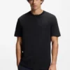 Baumwoll-T-Shirt mit Logo und Rundhalsausschnitt
