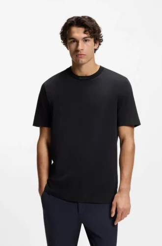Baumwoll-T-Shirt mit Logo und Rundhalsausschnitt