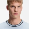 Baumwoll-T-Shirt mit Logo und Rundhalsausschnitt