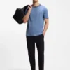 Baumwoll-T-Shirt mit Logo und Rundhalsausschnitt