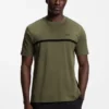 Baumwoll-T-Shirt mit Logo und Streifen