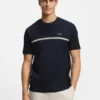 Baumwoll-T-Shirt mit Logo und Streifen Baumwoll-T-Shirt mit Logo und Streifen