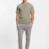 Baumwoll-T-Shirt mit Logo und Streifen