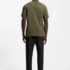 Baumwoll-T-Shirt mit Logo und Streifen
