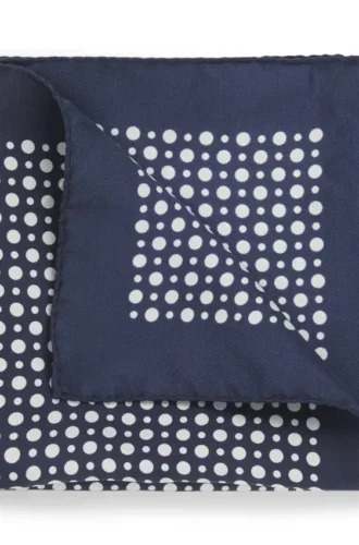 BECKHAM x BOSS Einstecktuch aus bedruckter Seide
