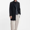 BECKHAM x BOSS eleganter Mantel aus Schurwolle und Kaschmir