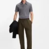 BECKHAM x BOSS Hose aus Baumwolle mit feinem Muster BECKHAM x BOSS Hose aus Baumwolle mit feinem Muster