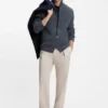 BECKHAM x BOSS Hose aus Baumwolle mit feinem Muster BECKHAM x BOSS Hose aus Baumwolle mit feinem Muster