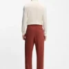 BECKHAM x BOSS Hose aus Baumwolle mit feinem Muster