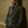BECKHAM x BOSS Jacke aus karierter Schurwolle