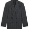 BECKHAM x BOSS Jacke aus karierter Schurwolle