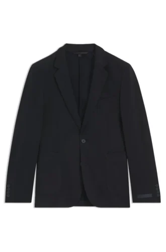 BECKHAM x BOSS Jacke aus meliertem Baumwollmischgewebe