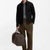 BECKHAM x BOSS Jacke aus schwarzem, festem Denim BECKHAM x BOSS Jacke aus schwarzem, festem Denim