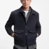 BECKHAM x BOSS Jacke mit Reißverschluss aus Wolle und Kaschmir