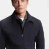 BECKHAM x BOSS Jacke mit Reißverschluss aus Wolle und Kaschmir