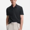 BECKHAM x BOSS Poloshirt aus Baumwolle und Seide BECKHAM x BOSS Poloshirt aus Baumwolle und Seide