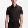 BECKHAM x BOSS Poloshirt aus Baumwolle und Seide