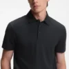 BECKHAM x BOSS Poloshirt aus Baumwolle und Seide BECKHAM x BOSS Poloshirt aus Baumwolle und Seide