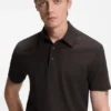 BECKHAM x BOSS Poloshirt aus Baumwolle und Seide