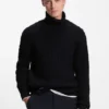BECKHAM x BOSS Pullover aus Wolle und Kaschmir mit Zopfmuster