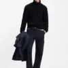 BECKHAM x BOSS Pullover aus Wolle und Kaschmir mit Zopfmuster