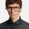 BECKHAM x BOSS Regular-Fit-Hemd aus Leinen