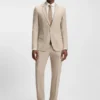 BECKHAM x BOSS Regular-Fit-Hemd aus Leinen