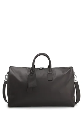 BECKHAM x BOSS Reisetasche aus genarbtem Leder